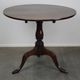 Round antique English oak tilt-top table with wonderful colors