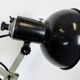 Industrial Black Enamel Scissor Wall Lamp, 1950s