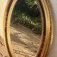Oval mirror with gold leaf - Empire style - Very good condition