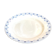 Round dish Hte Boulenger in white and blue iron earth, service "Lavoisier"