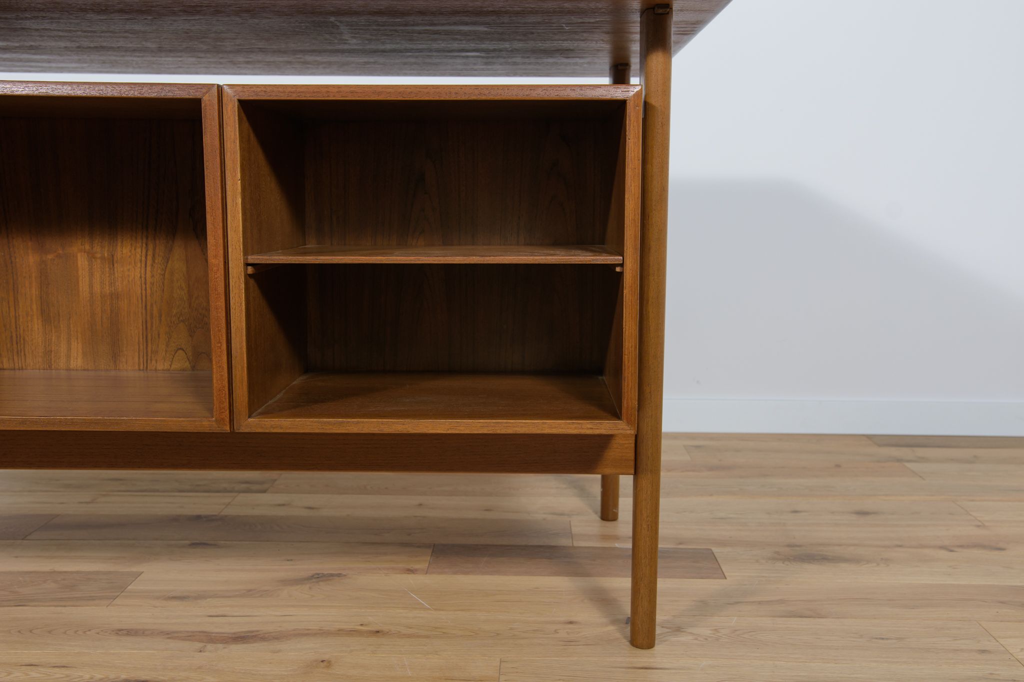 Mid-Century Danish Teak Desk by Kai Kristiansen for Feldballes Møbelfabrik, 1960s