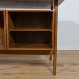 Mid-Century Danish Teak Desk by Kai Kristiansen for Feldballes Møbelfabrik, 1960s