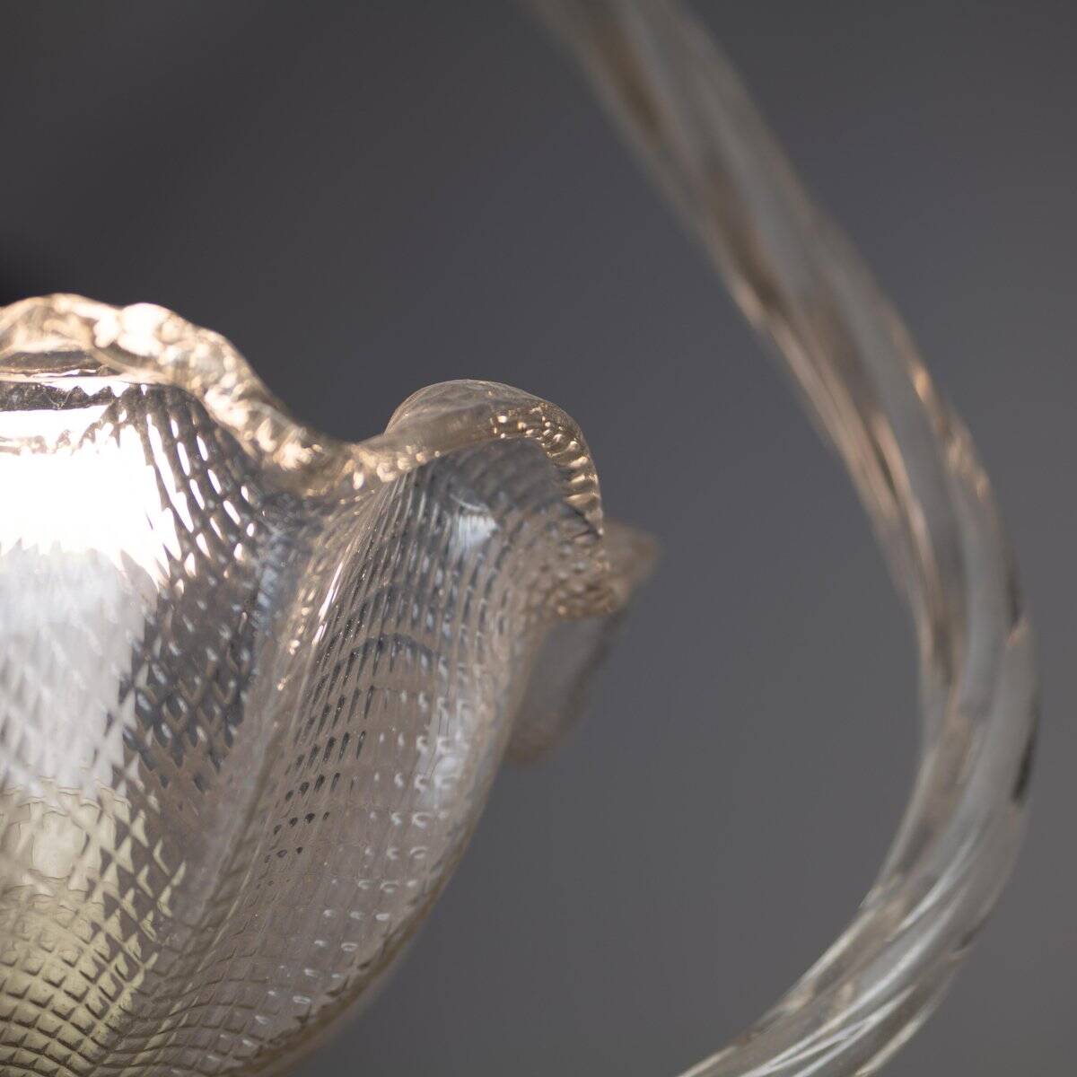 Vintage pendant lamp in Murano glass by Barovier & Toso, 1940s.