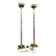 Maison Roméo: pair of large columnar floor lamps circa 1970