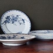 Assiette montée terre de fer Sarreguemines U&C « Carmen »