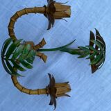 Pair of metal wall lights from the 60s/70s