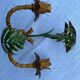 Pair of metal wall lights from the 60s/70s