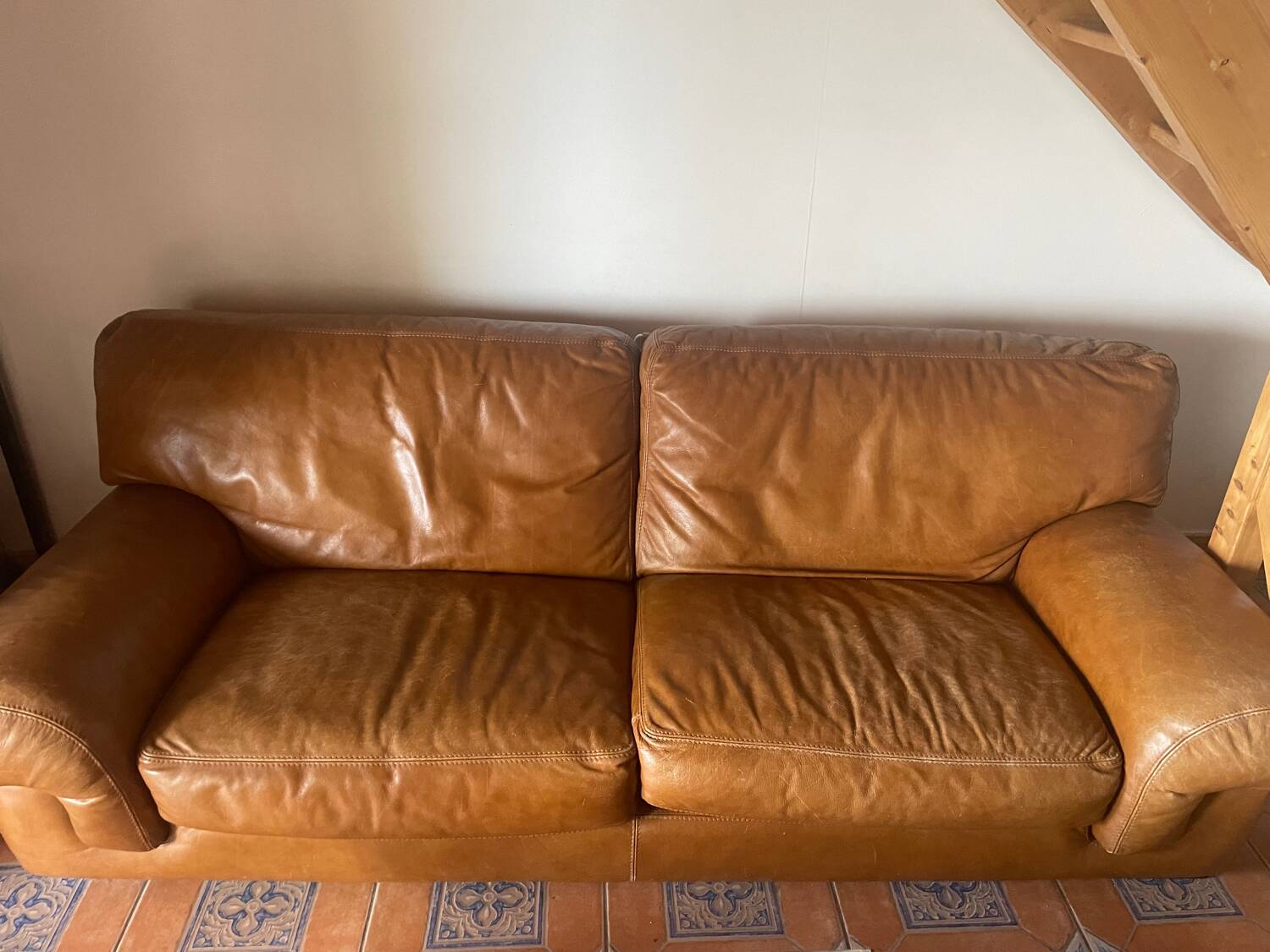 Roche Bobois leather sofa