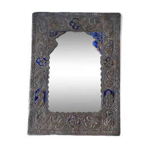 Miroir perse en feuille d'argent