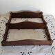 Waxed wooden shelf, vintage, 1950s