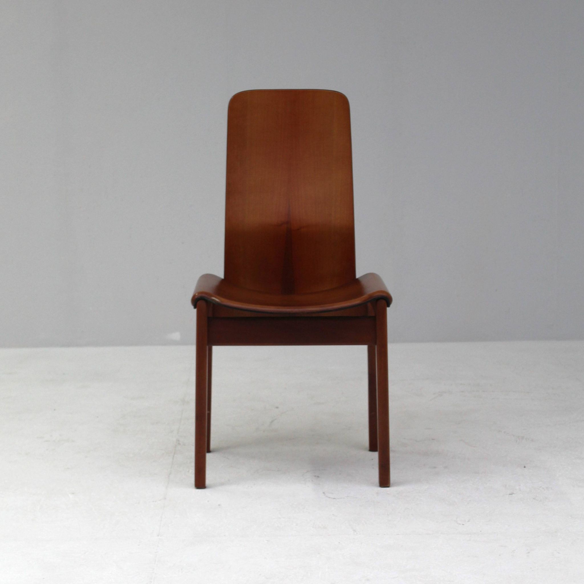 Fiorenza chairs by Tito Agnoli for Molteni, Set of 6