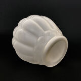 Art Deco vase in frosted glass. Art Deco era. Made in France