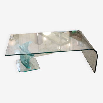 Twisted glass coffee table Italy 70