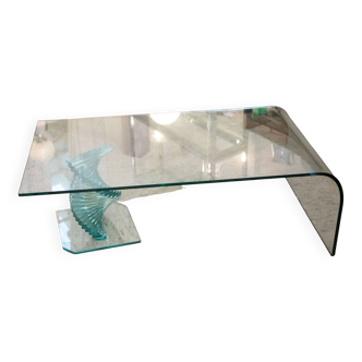Twisted glass coffee table Italy 70