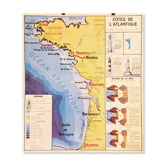School climate of France map / atlantic