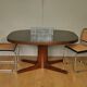 Oval table Baumann with 2 extensions