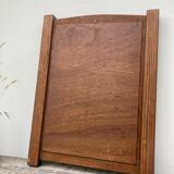 Rectangular wooden mirror