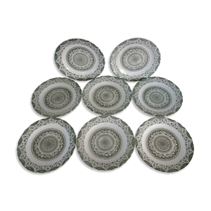 8 assiettes plates en