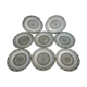8 flat plates Terre de Fer "Earthenware"