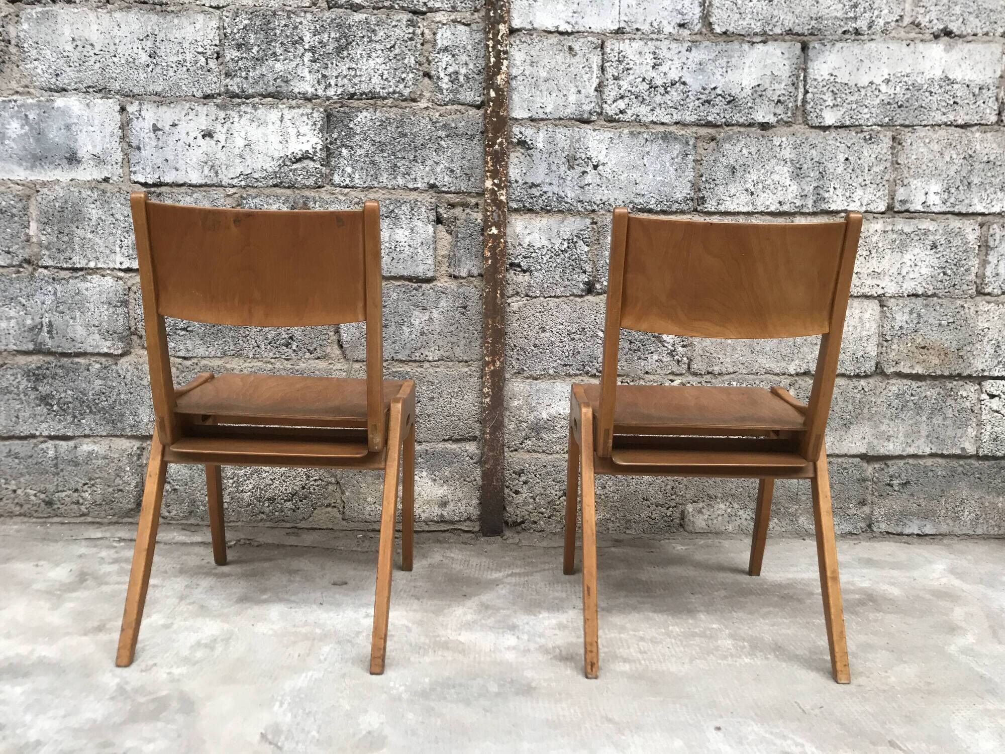 Series of 11 chairs 1950/1960