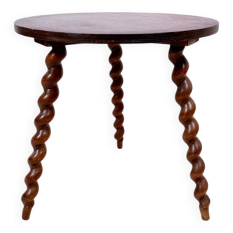 Antique side table with turned legs