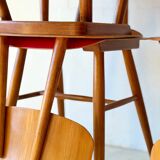 Dining Red Chairs by TON, 1960’