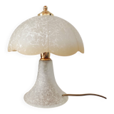 Vintage glass mushroom lamp