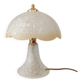 Vintage glass mushroom lamp