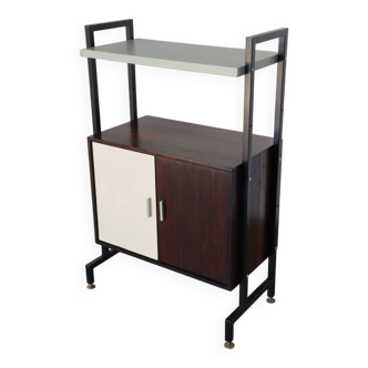 Bibliothèque vintage – bois & métal – années 60