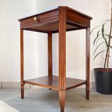 Side table vintage art deco style pedestal table