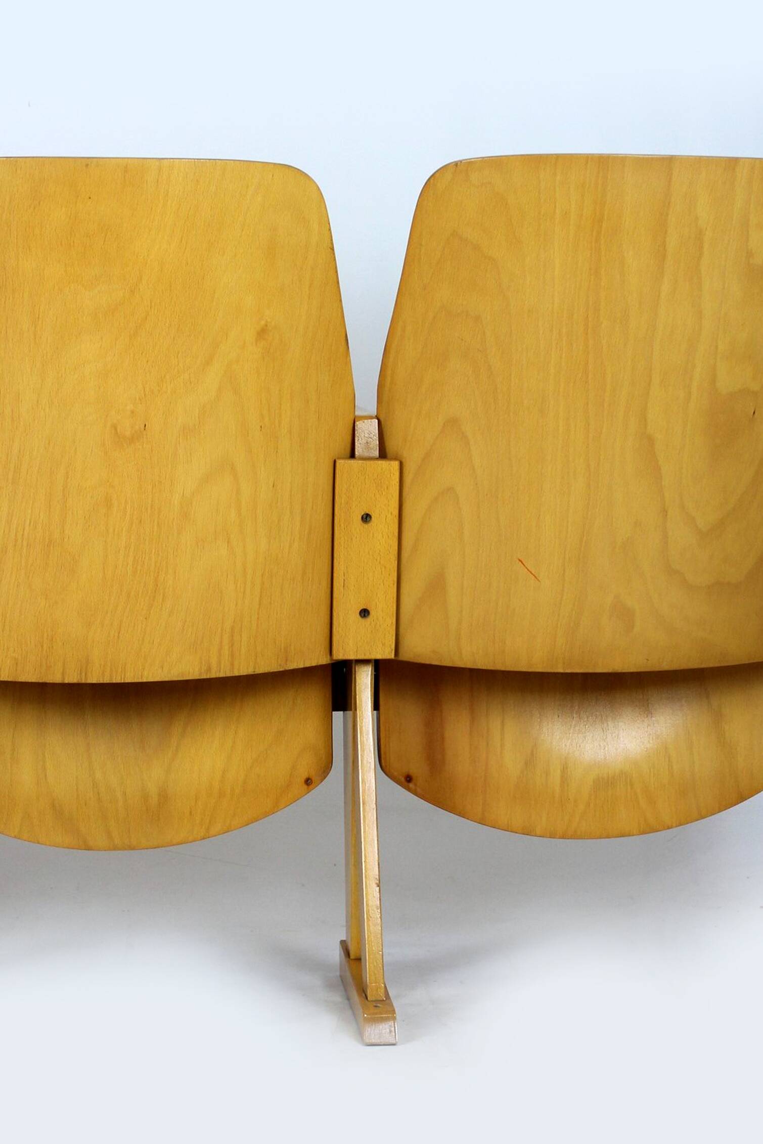 Chaises de cinéma vintage de Ton, années 1960, ensemble de 7