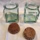 2 jars vintage