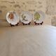 3 hand-decorated plates