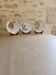 3 hand-decorated plates
