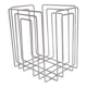 Vintage design chrome metal magazine rack