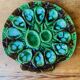 Ceramic oyster dishes signed Vallauris