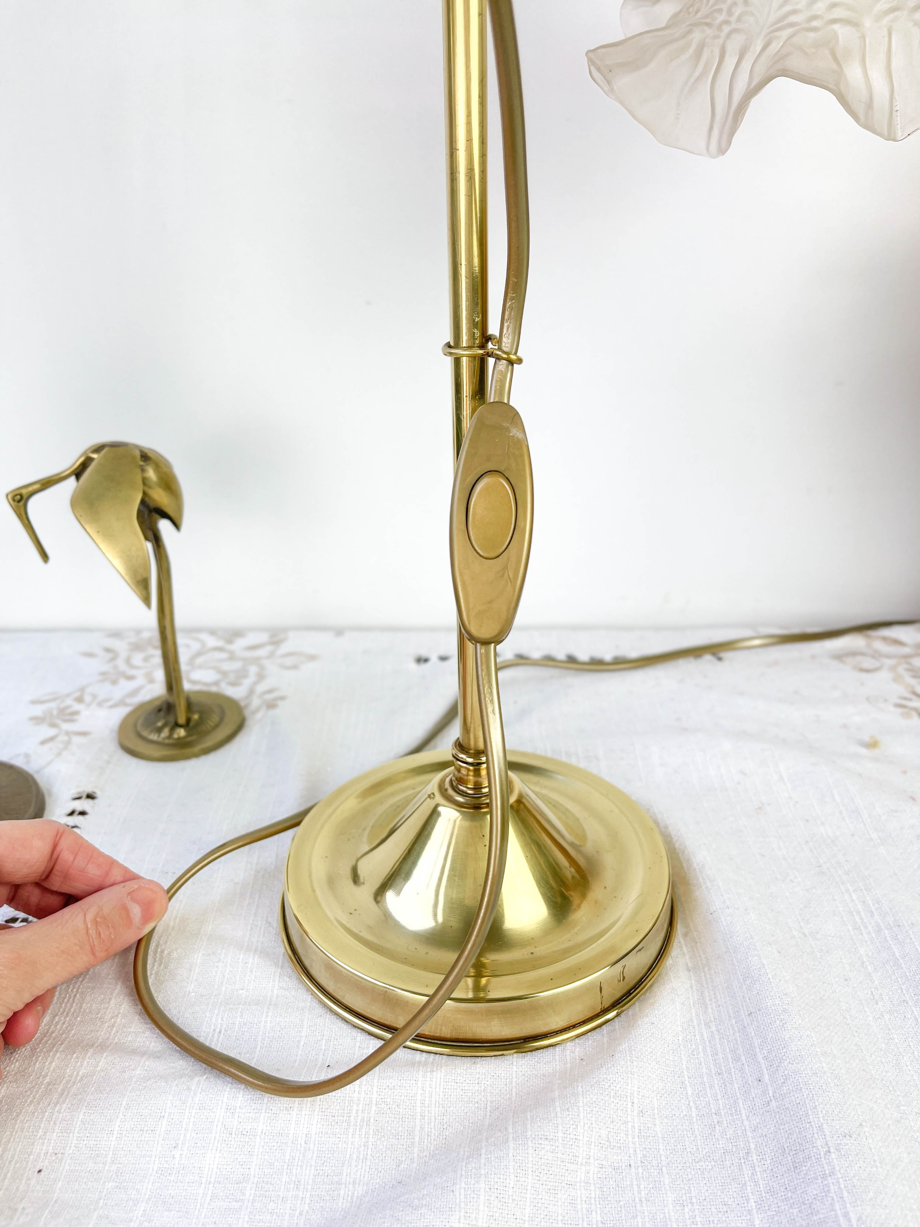 Articulated desk lamp Swan neck Art Deco Year 20 30