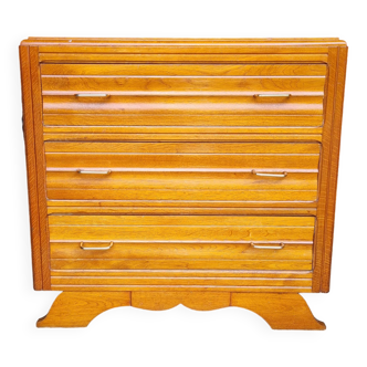 Compact art deco chest of drawers