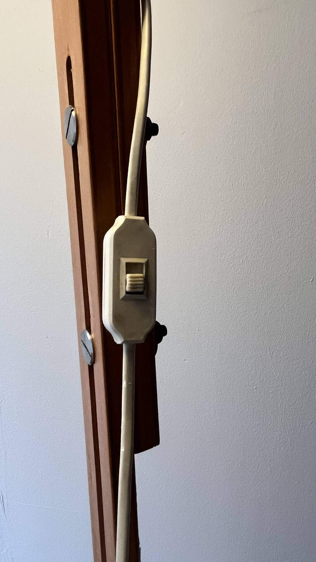 Scandinavian Modern Beech Aneta Floor Lamp by Jan Wickelgren, Sweden,