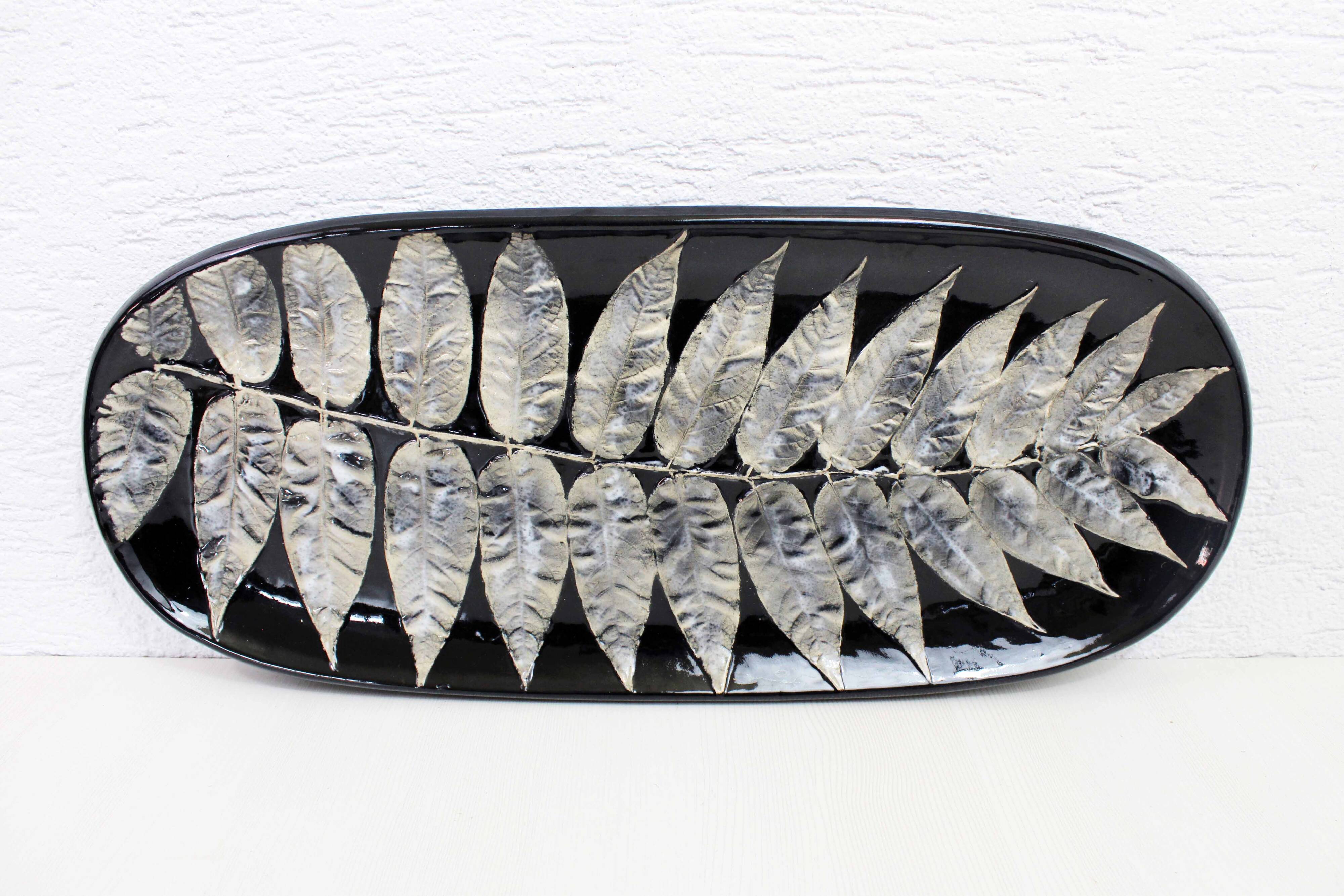 Ceramic tray, France 1970
