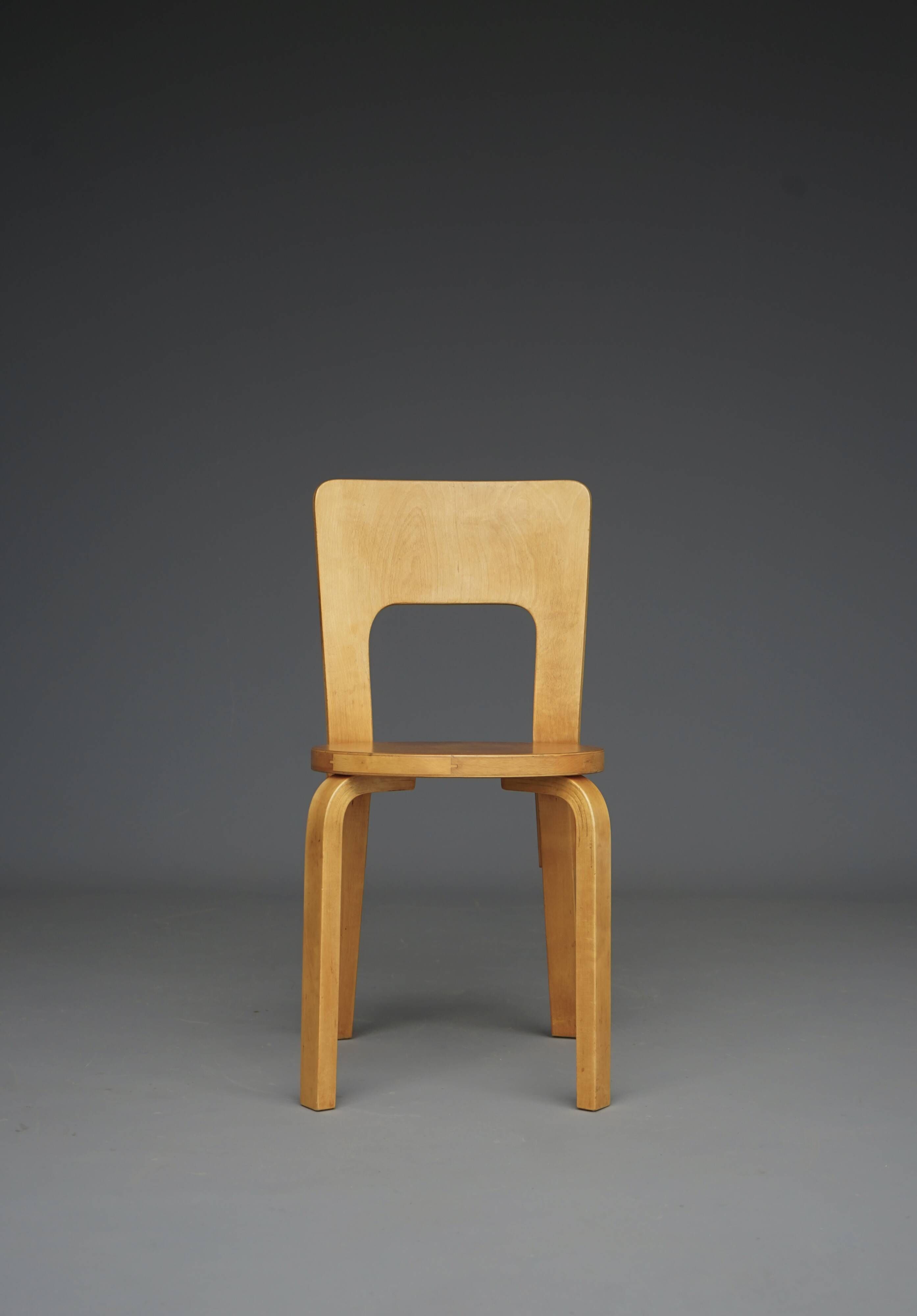 Model 66 Side Chair by Alvar Aalto for Artek, 1940s