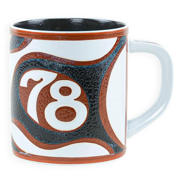 Tasse en céramique, design danois, 1978, designer : Bo Kristiansen, fabricant : R