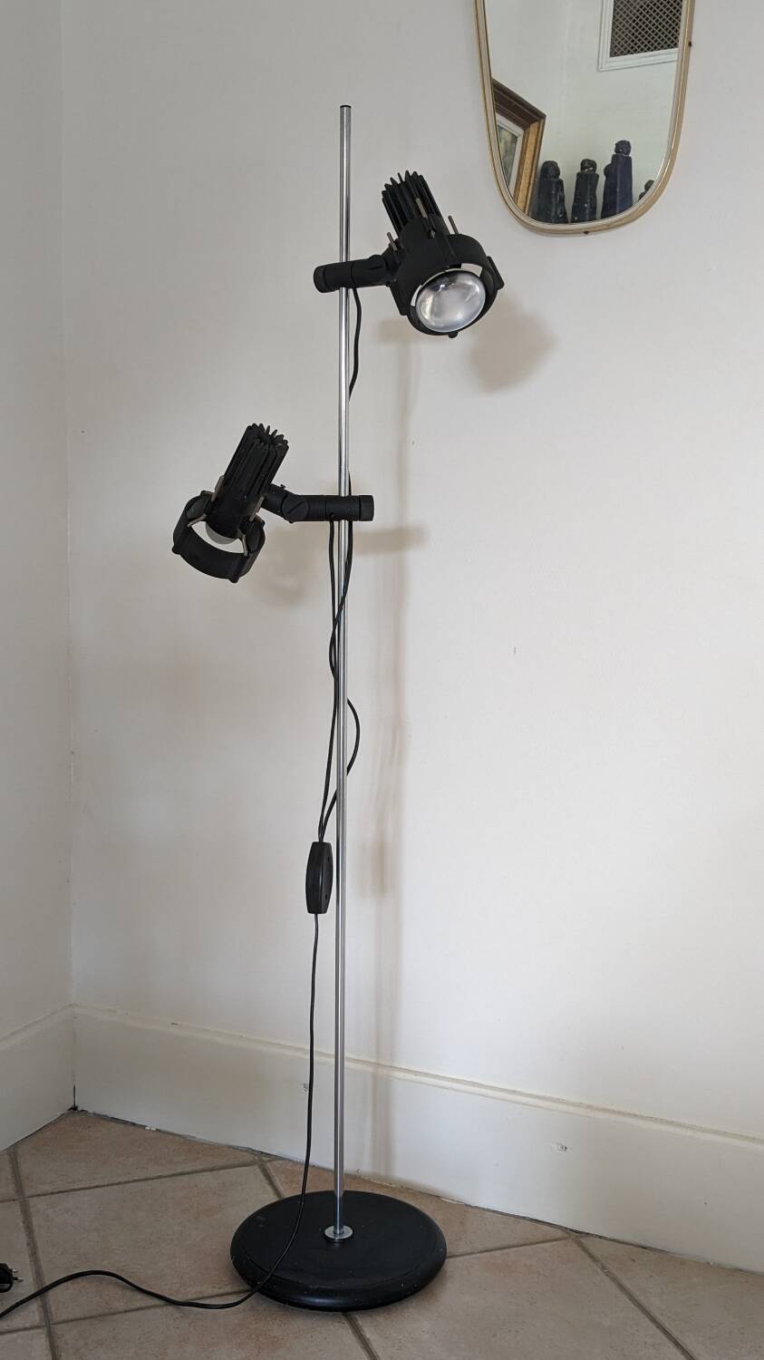 Lampadaire postmoderne  Arco design Roger Tallon années 70 80