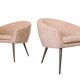 Vintage Pink Shell Armchairs “Fabian”, Lubuskie Fabryki Mebli, Poland, 1970