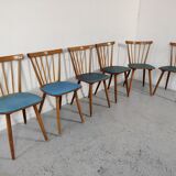 6 vintage bar bistro chairs, 50s/60s