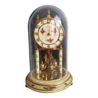 Vintage Kundo 400 day clock under glass globe