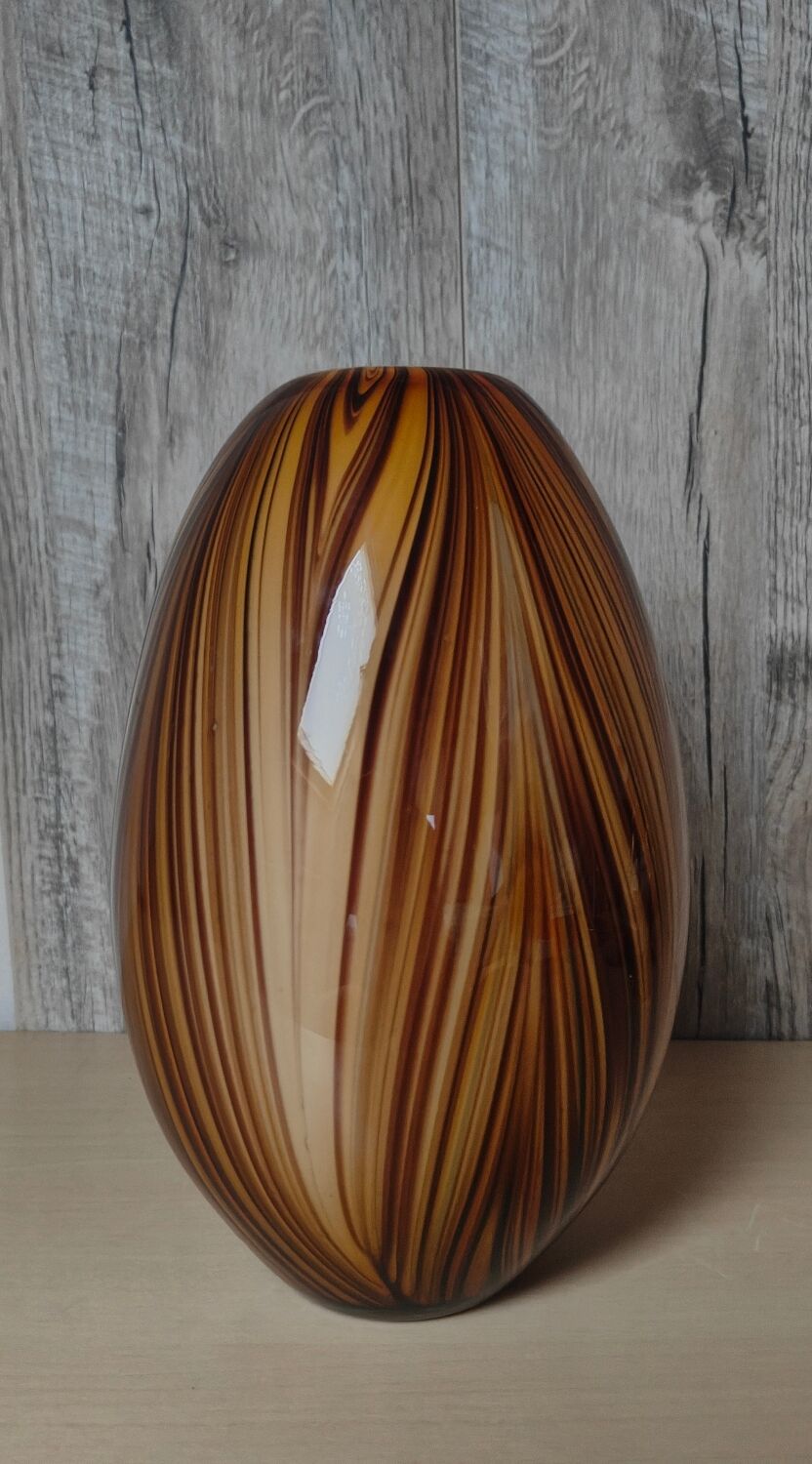 Striped Murano vase