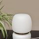 Lampe a poser tchèque en opaline blanche et laiton 1960