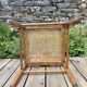 Art Deco corner chair with caning