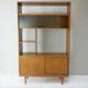 Vintage Teak Room Divider Bookcase by Schreiber, 1970s Mid Century
